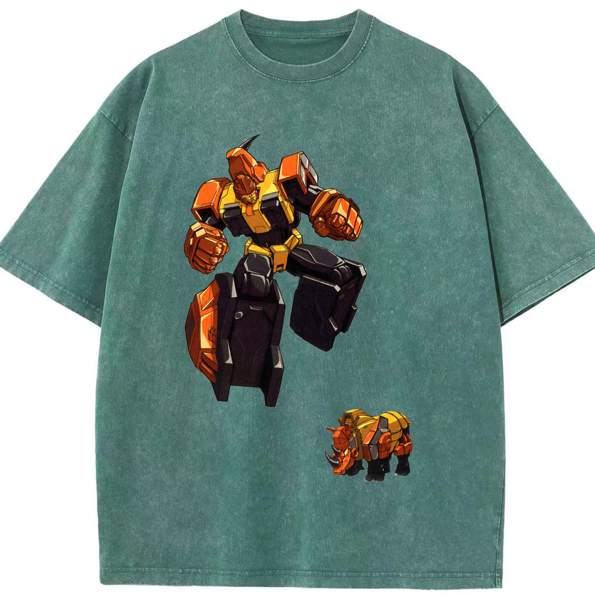 （画像用）  綿100% ヴィンテージ風 半袖Tシャツ（フロントプリント）